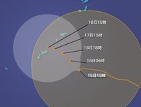 台風１５、１６号が発生していますね
