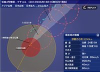台風情報 ４・５号