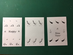 新年のご挨拶 あと 今更誰の役にも立たないプリントゴッコ講座 オバネヤのすみっこ書斎趣味