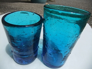 オキナワブルーのグラス(Okinawan ocean blue)