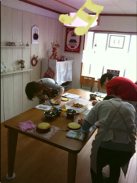 お菓子教室無事終了しました。 2012/12/06 16:08:02