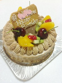  チョコケーキ希望の誕生日ケーキ 2012/07/27 15:11:41