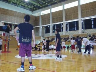 新入生歓迎球技大会のようす。