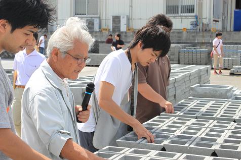 花ブロックセミナーｉｎ山内コンクリートブロック