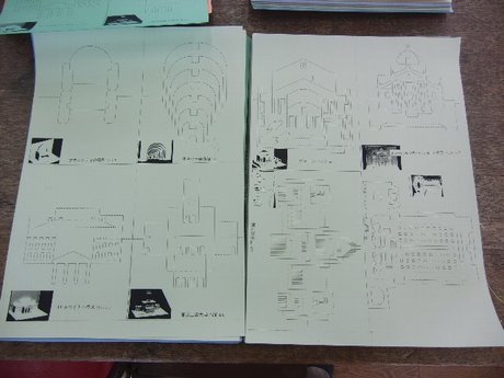 建築士の日　折り紙建築　ｉｎ　坂田小学校