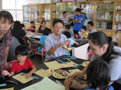建築士の日　折り紙建築　ｉｎ　坂田小学校