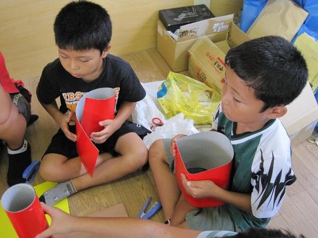 建築士の日　折り紙建築　ｉｎ　坂田小学校