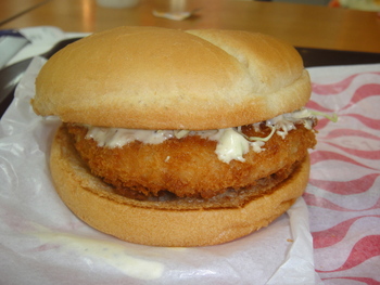 ロッテリアの「エビバーガー」