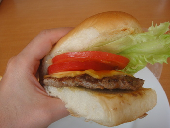 ステーキハウスニューヨーク（池原）の「チーズバーガーサンド」