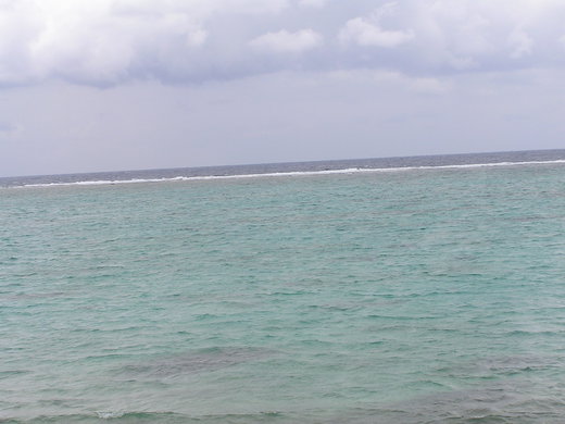 沖縄の今帰仁村の海です。