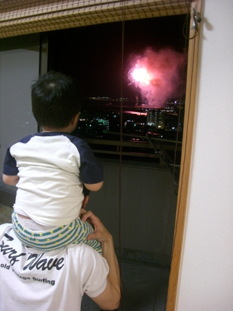 日本一早い花火☆