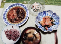 地味な食材で夕食 2022/11/22 17:27:19