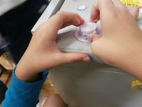 にこにこ教室★ペットボトルキャップ工作★
