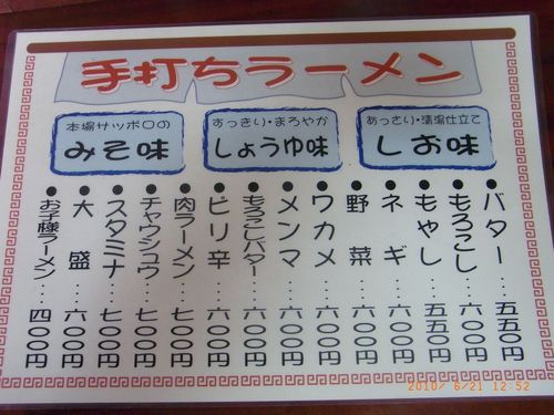手打ちラーメン かなざわ7