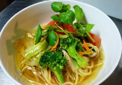 野菜の和風スープパスタ☆