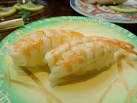 お寿司を食べに回転寿司へ