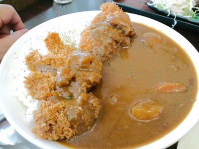 嘉手納町 沖縄そば みよ家のカレー♪