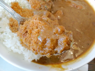 嘉手納町 沖縄そば みよ家のカレー♪