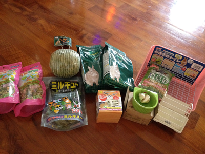 ウサ達のおやつ遊び道具届いた～♪