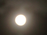 昨日の月と今日の月（＾０＾）