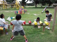 遊具ペンキ塗り　完成！