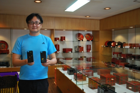 琉球漆器 × iPhone5ケース堆錦シリーズ