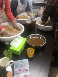 毎月恒例の持ち帰り味噌作り♡ 2020/10/27 16:55:47