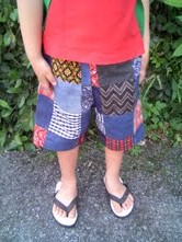 パッチワークパンツ・男の子