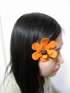 フェルトヘアアクセ