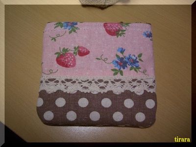 ハンドメイド☆スリムポーチミニ！☆ＹＵＷＡいちごチョコ☆