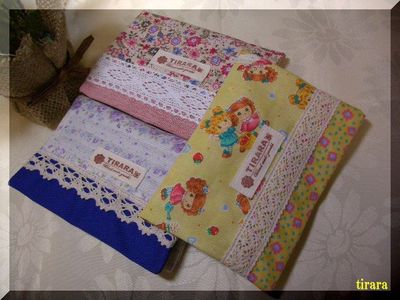 ハンドメイド☆ぽけっとティッシュカバー！３点