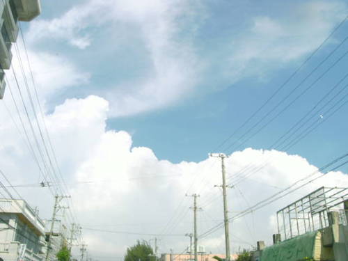 もくもくしている雲