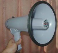 拡声器　購入しました。