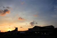 道の駅「豊崎」の夕暮れ風景