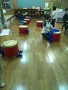 保育園父母エイサー練習はじましました♪