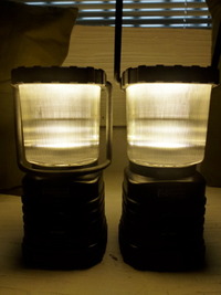 電気が無ければ夜出店　スワップで初デビュー　LEDランタン　 2012/03/10 10:36:42