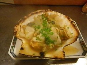 ホタテ貝醤油バター焼き
