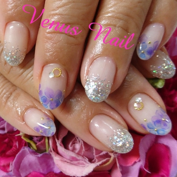 たらしこみ紫陽花 豊見城のネイル屋さんvenusnailのブログ