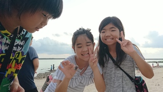 久米島 シンリ浜での自然観察会
