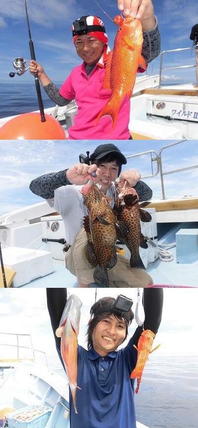 沖縄遊漁船 ワイルド 7 13 流し釣り釣果