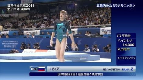 銀メダルのコモワちゃんの股間がもっこり！？