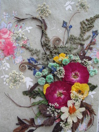 押し花額の贈り物