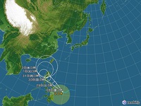 ★台風２２号！東へカーブするか？南シナ海へ直進か？