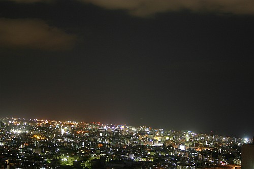 首里城的夜景