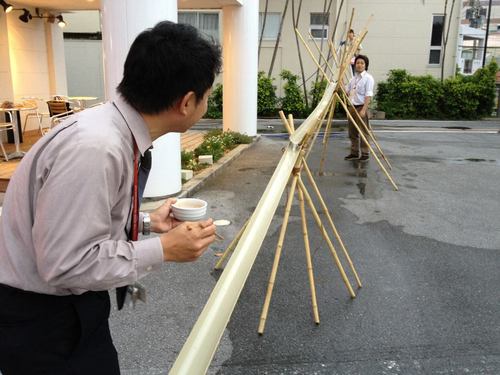 時代は流し”つけ麺”！　てぃーだ祭に向けてリハーサル